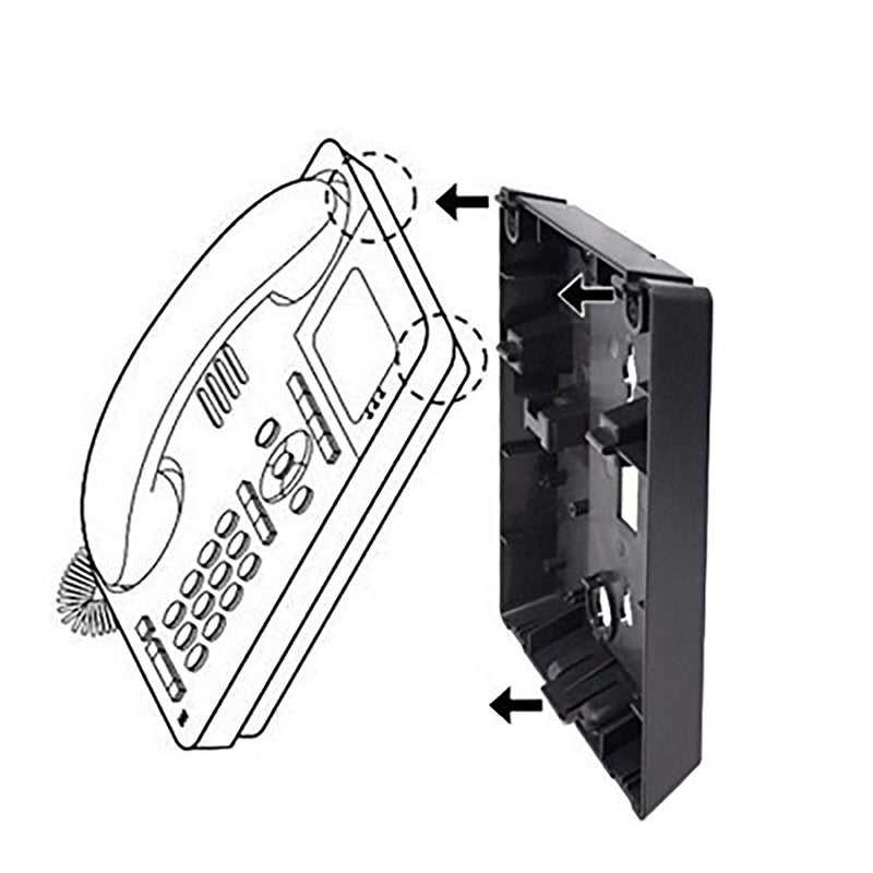 [Australia - AusPower] - GSDT Wall Mount Kit for Avaya 9500 and 9600 Series - 9504 9508 9608 9611 9620 Digital/IP Mountable Phones, Mounting Only, Black 