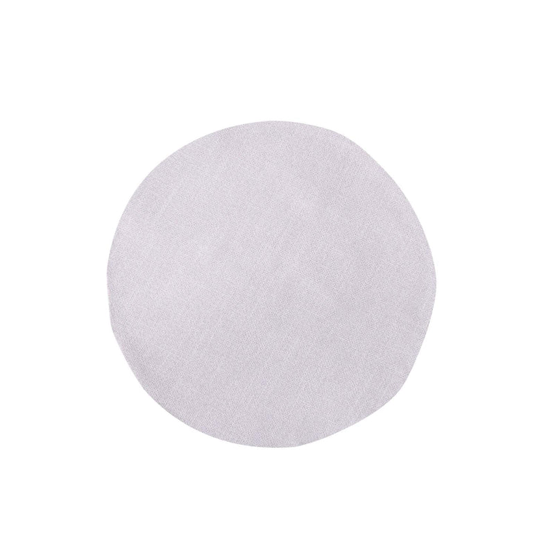 [Australia - AusPower] - Set of 4 Round Placemat 15 Inch Soft Linen eco-Friendly Fabric Handcrafted Machine Washable Indoor & Outdoor Tablemat Beige Round Placemats 15" 