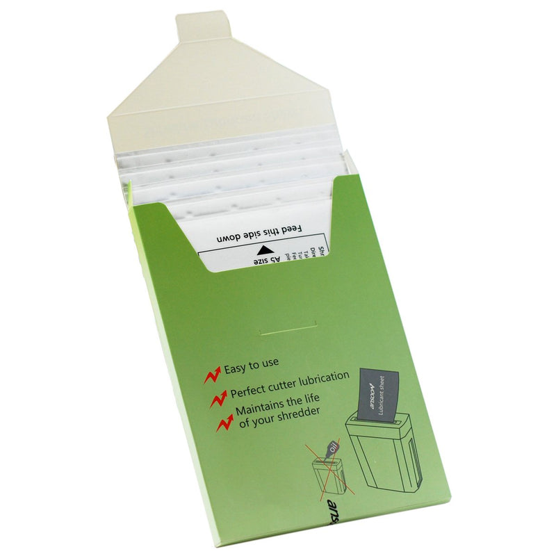 [Australia - AusPower] - Ansoon Paper Shredder Lubricant Sheets, Paper Shredder Sharpening & Lubricating Sheets (24PCS) 24PCS 