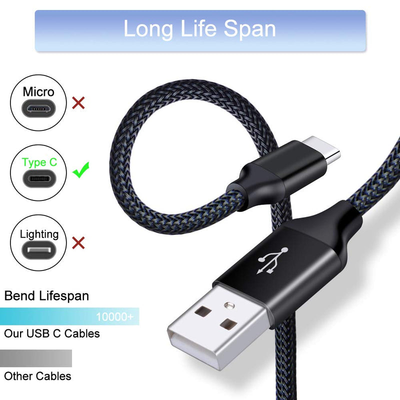 [Australia - AusPower] - Car Charger Adapter+Quick Charge 3.0 Wall Charger Block Plug+6ft USB Type C Fast Charging Cable for Samsung Galaxy S22 S21 Ultra/Plus 5G S20 FE/Ultra S10 Note 21/20/10 A32 A52 A72 A20 Z Fold3/Z Flip3 G(4 in 1 Black) 