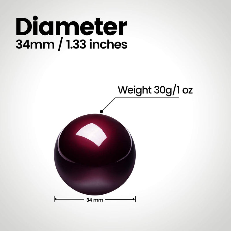 [Australia - AusPower] - Perixx Peripro-303GR Small Trackball, 1.34 Inches Replacement Ball for Perimice and M570, Glossy Red (18021) 