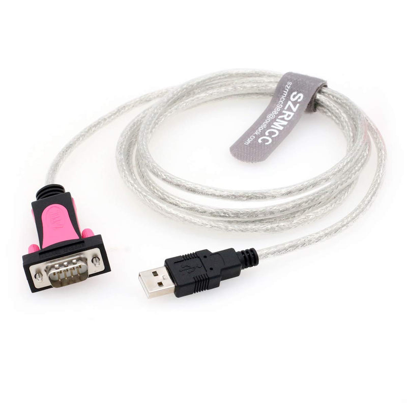 [Australia - AusPower] - SZRMCC USB 2.0 to DB9 RS232 Serial Male Converter Cable with FTDI Chipset for Windows 10 8 7 XP Linux and Mac OS 