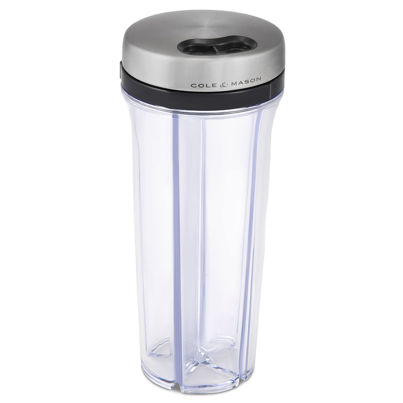 [Australia - AusPower] - Cole & Mason Saunderton Spice Storage & Shaker, Five Empty Spice Shakers,Clear, Silver 