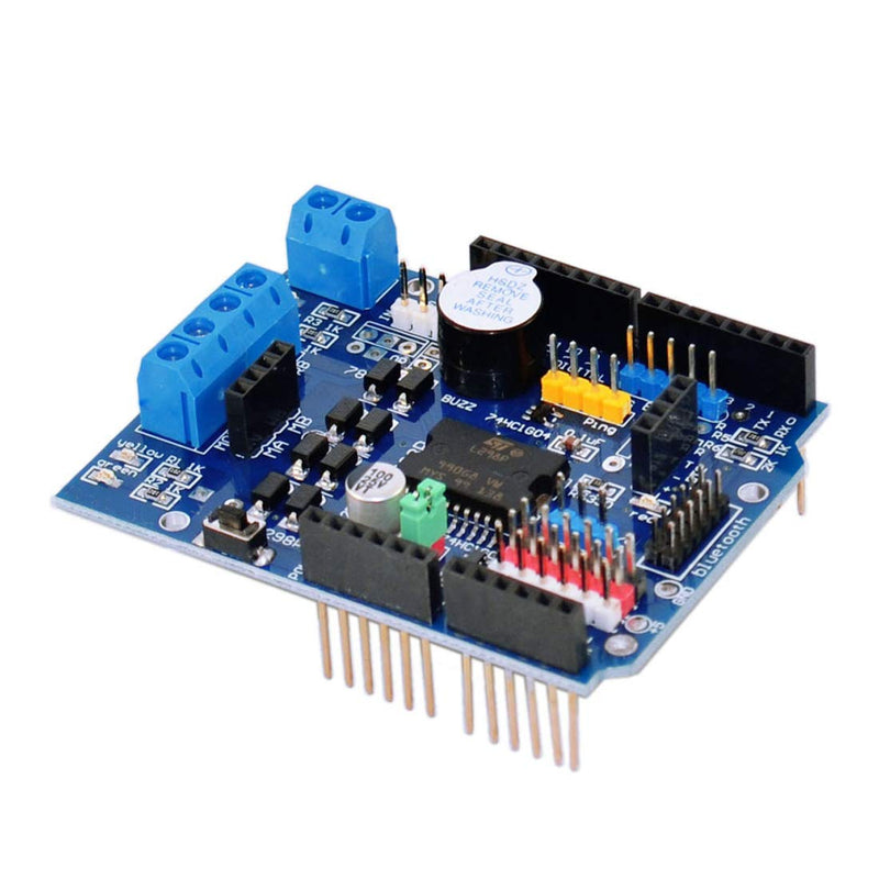 [Australia - AusPower] - HiLetgo L298P DC Motor Drive Module L298P DC Motor Drive Shield H-Bridge Drive Expansion Board High-Power DC Stepper Motor Controller for Arduino 