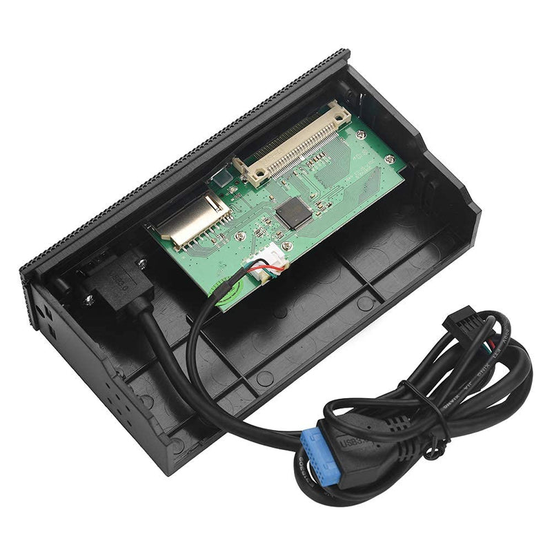 [Australia - AusPower] - Zopsc Computer Front Panel USB 2.0 PC Internal Card Reader PC Dashboard Fits 5.25 inch Drive Bay, Support M2, MS, XD, CF, TF Card 