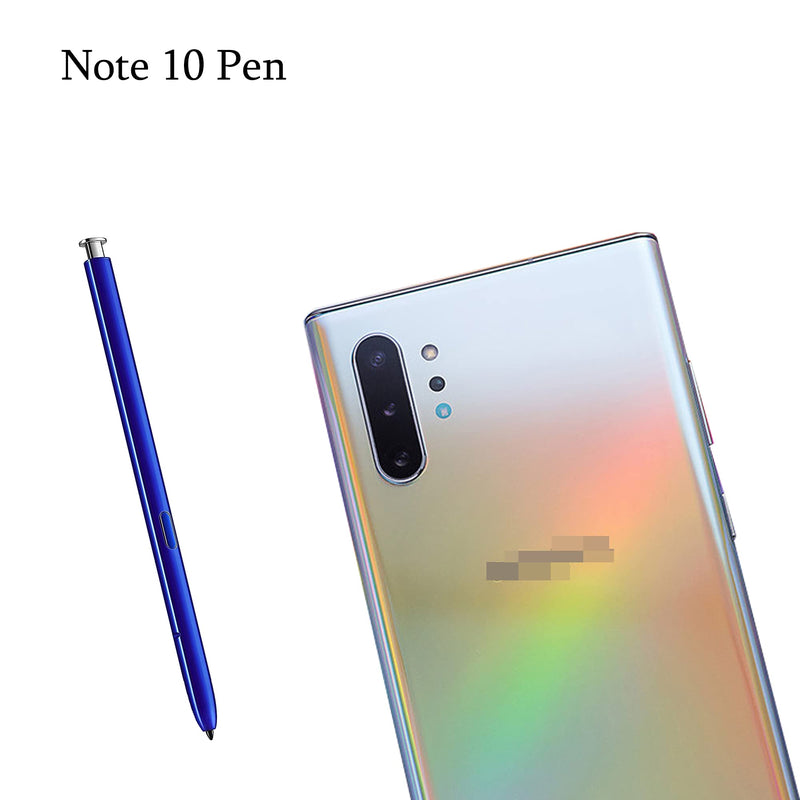 [Australia - AusPower] - 2 Pack Blue Silver Note 10 Pen Replacement for Galaxy Note 10 Note10 Plus Note 10, 5G Stylus Pen Touch S Pen (Without Bluetooth) 