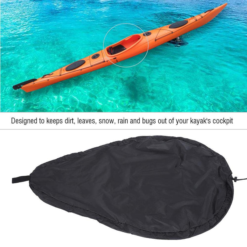 [Australia - AusPower] - Tbest Kayak Cockpit Cover,Universal Fit Blocking Canoe Storage Dust Sunblock Cover Kayak Cockpit Protector for Fishing Boat, Hobie Pro Angler, Rowing Shell & Paddle Board X-Small 