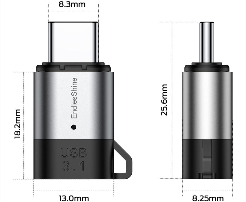 [Australia - AusPower] - Magnetic USB C Adapter 2pack,24Pins USB3.1 10Gb/s Data Transfer and PD 100W Fast Charge Support Thunderbolt 3,4K@60 Hz Video Output Compatible with MacBook Pro/Air and More Type C Devices 