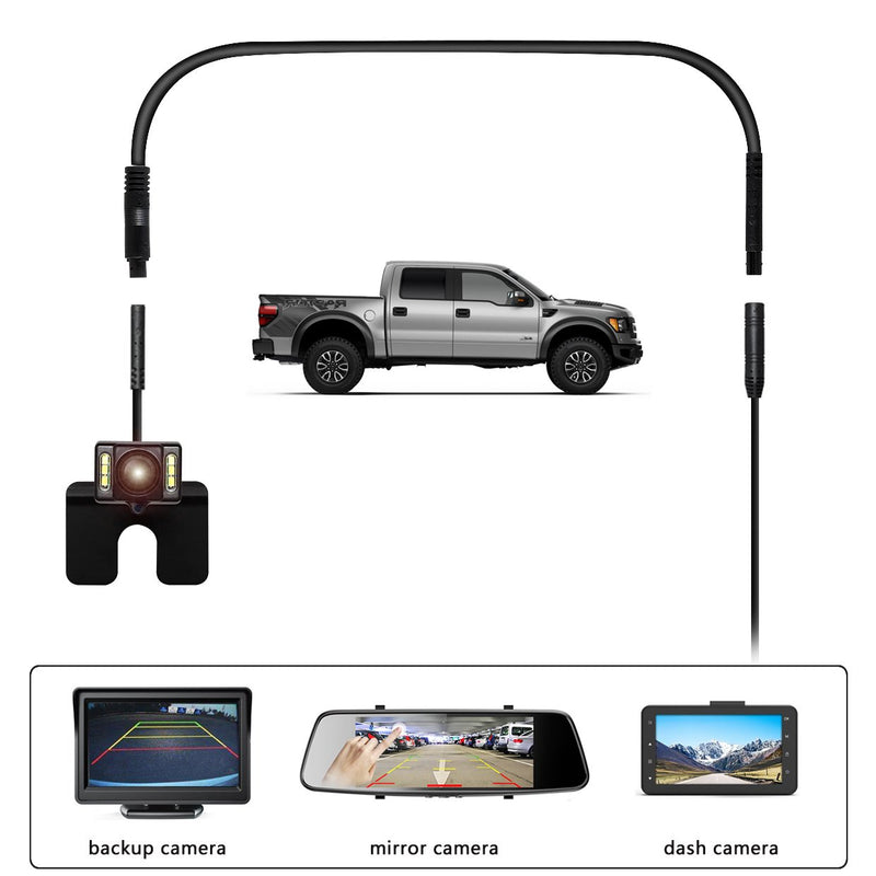 [Australia - AusPower] - Dash Cam Rear View Camera Extension Cord,YQMAJIM 5 Pin 9.8 Ft Extension Cable for Car Backup Camera/ Reverse Car Recorder(5 Pin 9.8Ft) 