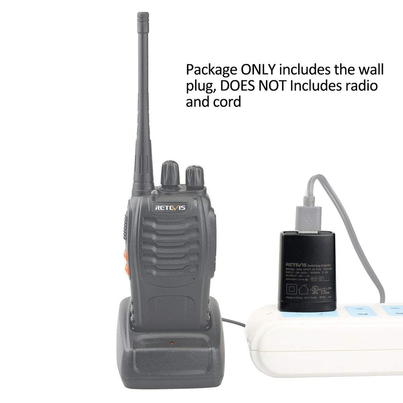 [Australia - AusPower] - Retevis H-777 Charger Adapter 5V 1A USB Adapter Charger for Retevis H-777 RT19 RT7 RT16 RT68 H777S RT49 RT18 RT27 RT17 RT21V RT47 RB26 RT-5R RT76P Walkie Talkie Retekess V-112 V-115 FM Radio (1 Pack) 