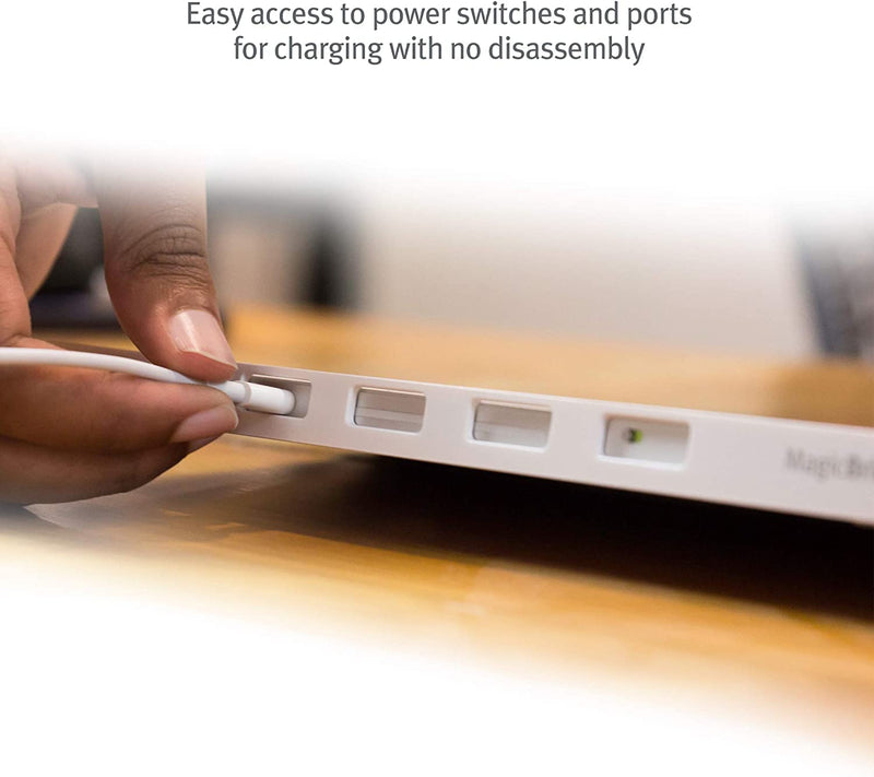 [Australia - AusPower] - Twelve South MagicBridge | Connects Apple Magic Trackpad 2 to Apple Magic Keyboard Allowing Them to be one Unit for Desk or Lap use - Trackpad and Keyboard not Included Regular Keyboard White 