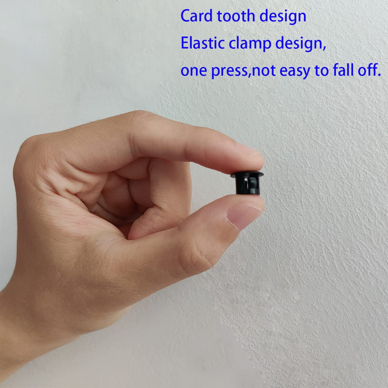 [Australia - AusPower] - 30 Pcs Black Hole Plugs 8mm (5/16") Black Plastic Hole Plugs Black Plastic Plugs for Holes Plastic Plugs for Holes Cabinet Hole Plugs Screw Hole Plugs Plastic Plugs for Holes (Black) 8mm (5/16") 