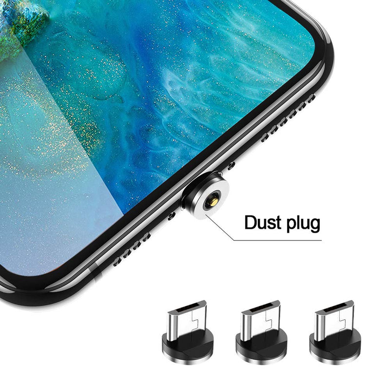 [Australia - AusPower] - A.S Magnetic Connector Tips Head for Micro USB Android Devices 3 Pack, USB C Magnetic Phone Cable Adapter 