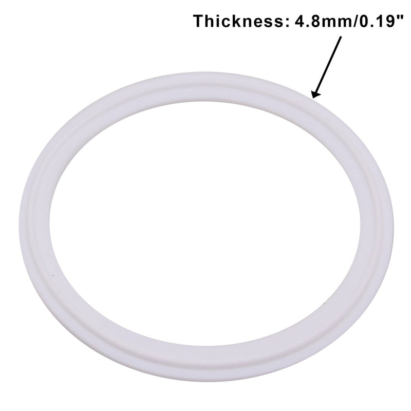 [Australia - AusPower] - DERNORD Teflon (PTFE) Tri-Clamp Gasket O-ring - 4 Inch Style Fits OD 119MM Sanitary Pipe Weld Ferrule (Pack of 15) Pack of 15 