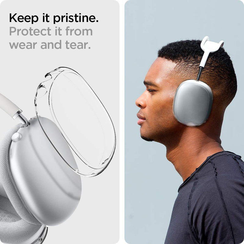 [Australia - AusPower] - Spigen Ultra Hybrid PRO Designed for Airpods Max Case Cover Protective Ear Cup Covers - Crystal Clear 