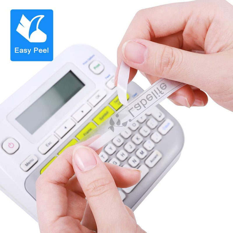 [Australia - AusPower] - Labelife Compatible Label Tape Replacement for Brother TZ Tape 12mm 0.47 Laminated Clear Label Tape TZe 131 TZ-131 TZe-131 Compatible with Ptouch PT-D210 PT-H100 PTD400AD, 1/2 inch x 26.2 ft, 5-Pack 
