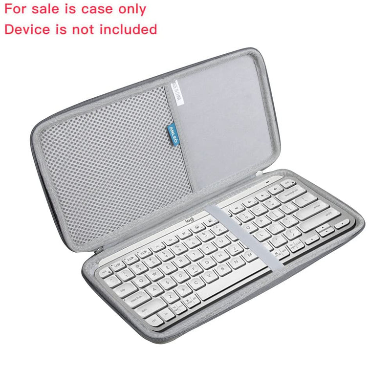 [Australia - AusPower] - Anleo Hard Travel Case for Logitech MX Keys Mini Minimalist Wireless Illuminated Keyboard (Grey) Grey 