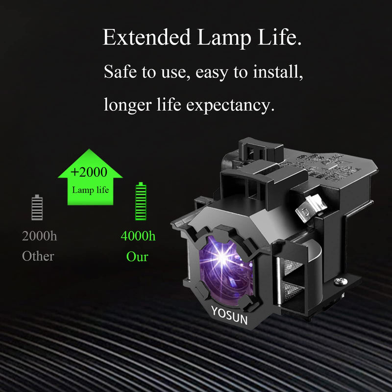 [Australia - AusPower] - YOSUN v13h010l42 Projector Bulb for epson elplp42 PowerLite Home Cinema 83 83+ 83c 83v 410w ex90 emp-83h h330a Replacement Projector Lamp Bulb 
