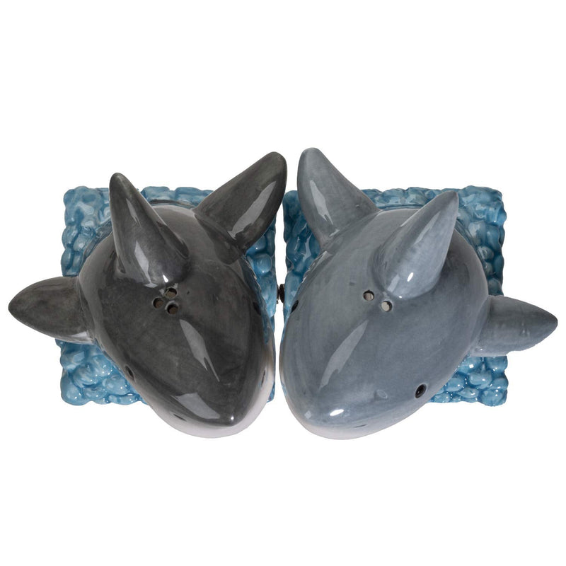[Australia - AusPower] - Pacific Giftware Sharks on The Sea Ceramic Salt and Pepper Shakers Set 