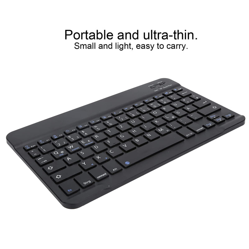 [Australia - AusPower] - German Keyboard 10Inch Keyboard German Layout USB Computer Keyboard for Laptops, PC(Black) black 