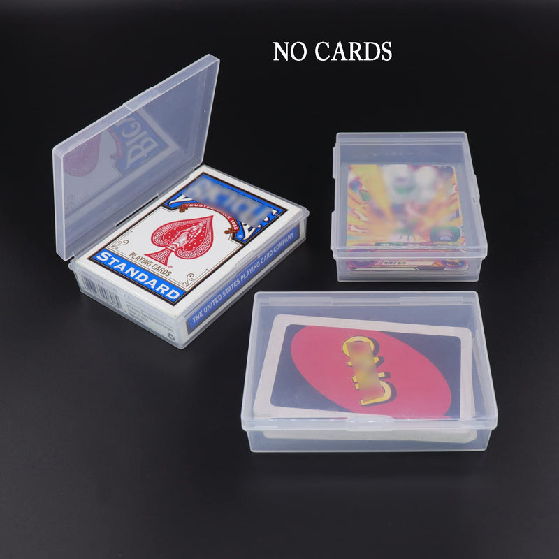 [Australia - AusPower] - Playing Card Deck Boxes 12pcs Cwdew Plastic Empty Gaming Card Holder Case Box Storage Organizer Snaps Closed, Internal Size is 3.6 inch x 2.6 inch x 0.8 inch(NO CARDS) 