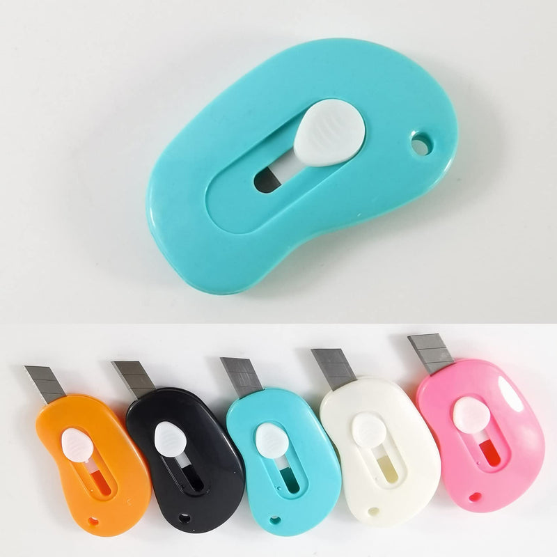 [Australia - AusPower] - YOOHUA 25PCS Mini Retractable Utility Knife Box Cutter Letter Opener, Random Color 