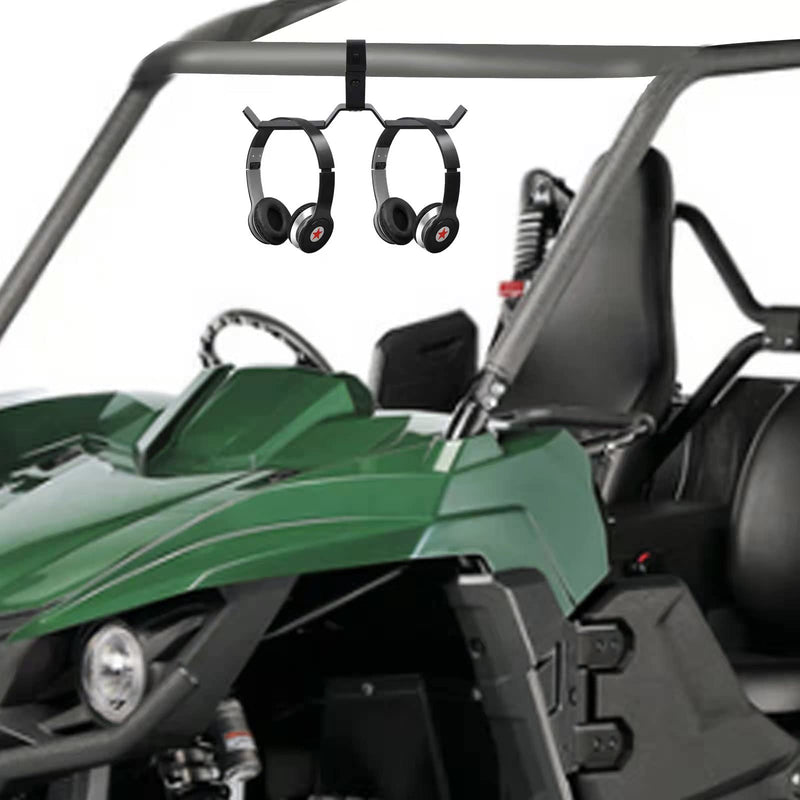 [Australia - AusPower] - Z8 UTV Headset Hanger with Bar Mount 1.75"- 2" Roll Cage Rugged Machined Headset Helemt Goggle Accessory Dual Hook Hanger Holder 