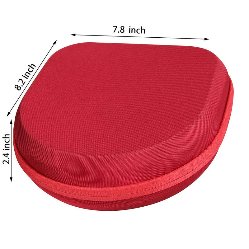 [Australia - AusPower] - Hermitshell Hard Travel Case for Silensys E7 / PurelySound E7 / MOVSSOU E7 / COWIN E7 / Tapela E7 / Audonia E7 Active Noise Cancelling Bluetooth Headphones (Red) Red 