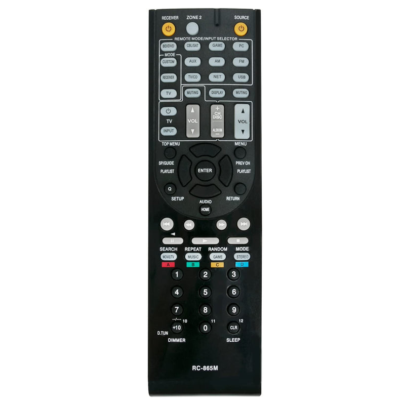 [Australia - AusPower] - RC-865M Replacement Remote Control Commander fit for Onkyo TX-NR525 RC-866M TX-NR737 TXNR525 TXNR737 Home Theater Audio Video AV Receiver 