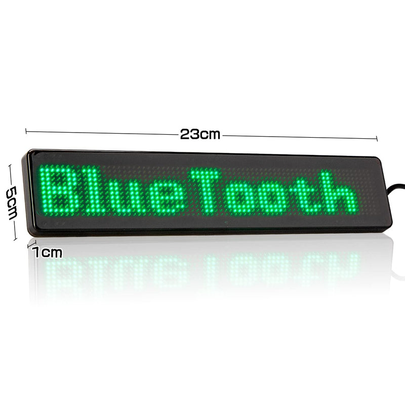 [Australia - AusPower] - Leadleds Scrolling LED Car sign Message Board App Programmable for Car, Shop, Store (Green) Green 
