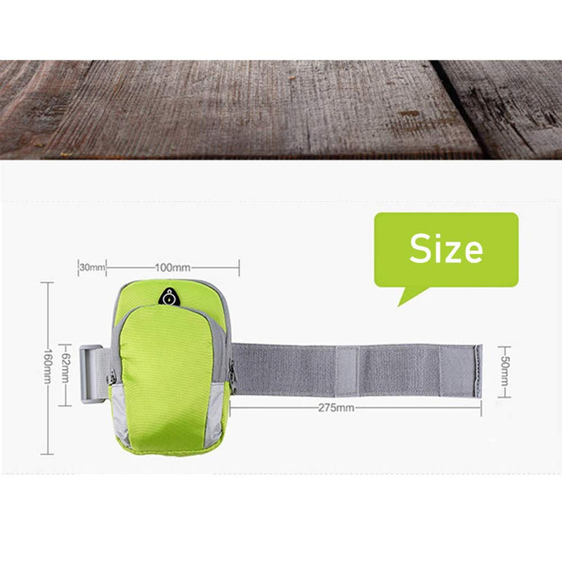 [Australia - AusPower] - 6 inch Cell Armband,Multiple Colour,Sweatproof Gym Jogging Exercise Running,for iPhone Sumsung Galaxy Motorola Moto, Huawei All 6 inch Phone. (Green) Green 