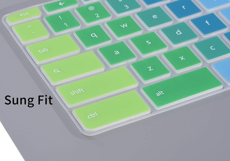 [Australia - AusPower] - Colorful Keyboard Cover for HP 14 inch Chromebook/HP Chromebook 14-db 14-db0020nr/HP Chromebook 14-ca 14-ca061dx 14-ca064dx /HP Chromebook 14-ak Series/HP Chromebook 14 G2 G3 G4 G5, Rainbow 