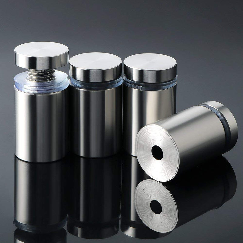 [Australia - AusPower] - Onwon 12 Pieces 3/4 x 1.2 Inch Sign Holders Standoff Screws Wall Mount Hardware Advertising Glass Acrylic Standoff Stainless Steel Nail 