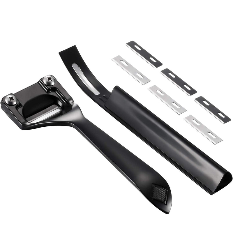 [Australia - AusPower] - Metal Leather Skiver and Safety Beveler DIY Cutting Tool Kits with 6 Pieces Skiver Blades for Leather Craft DIY and Leather Making 