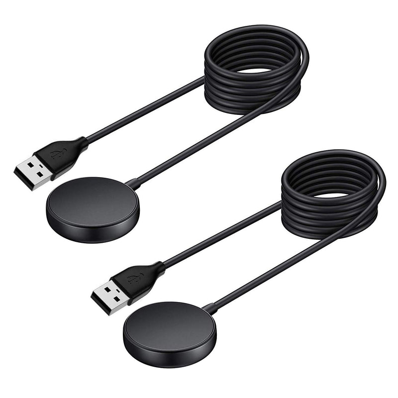[Australia - AusPower] - SOONORY Charging Cable Compatible with Samsung Galaxy Watch 4 Charger, 2 PACK 3.3FT Replacement USB Charging Cord Clip Dock Accessories Adapter for Galaxy Watch 4/3/Galaxy Active/Active 2 Smart Watch 