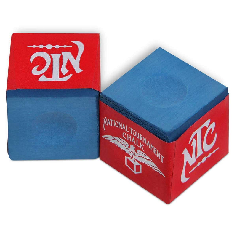 [Australia - AusPower] - Silver Cup National Tournament Pool cue Billiard Premium Chalk - ONE Dozen Blue 