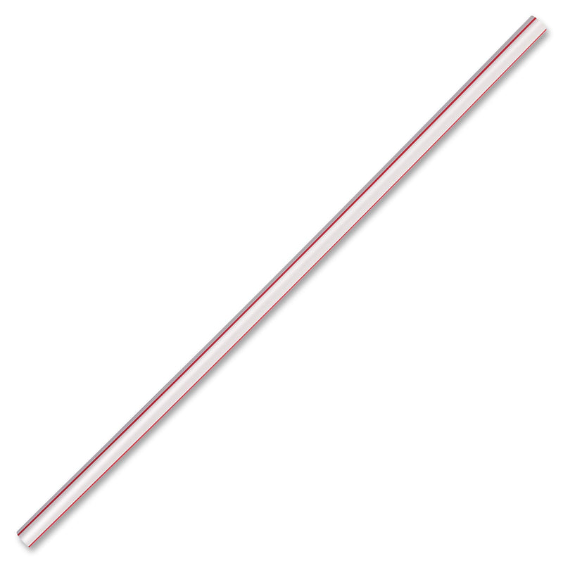 [Australia - AusPower] - 1InTheHome Jumbo Straws, Plastic Drinking Straws Red And White Striped, 500 Pack Disposable Straws 