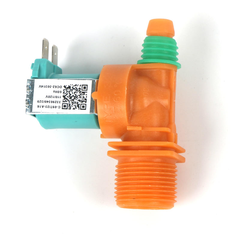 [Australia - AusPower] - DC62-30314V Cold Water Inlet Solenoid Valve for Samsung Washer WA40J3000AW/A2-0001, WA40J3000AW/A2-0011, WA40J3000AW/A2-0012 Replacement Part 3992464 AP5966634 PS11719664 EAP11719664 
