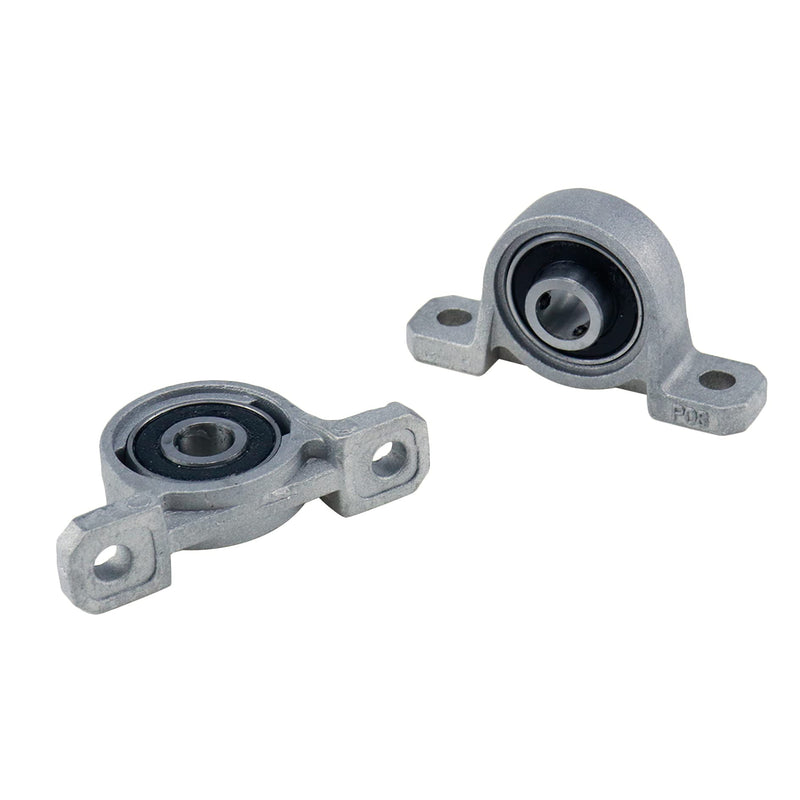 [Australia - AusPower] - Sydien 4Pcs 8mm Inner Bore Ball Mounted Pillow Block Flange Micro Vertical Bearing 8mm/0.31" 
