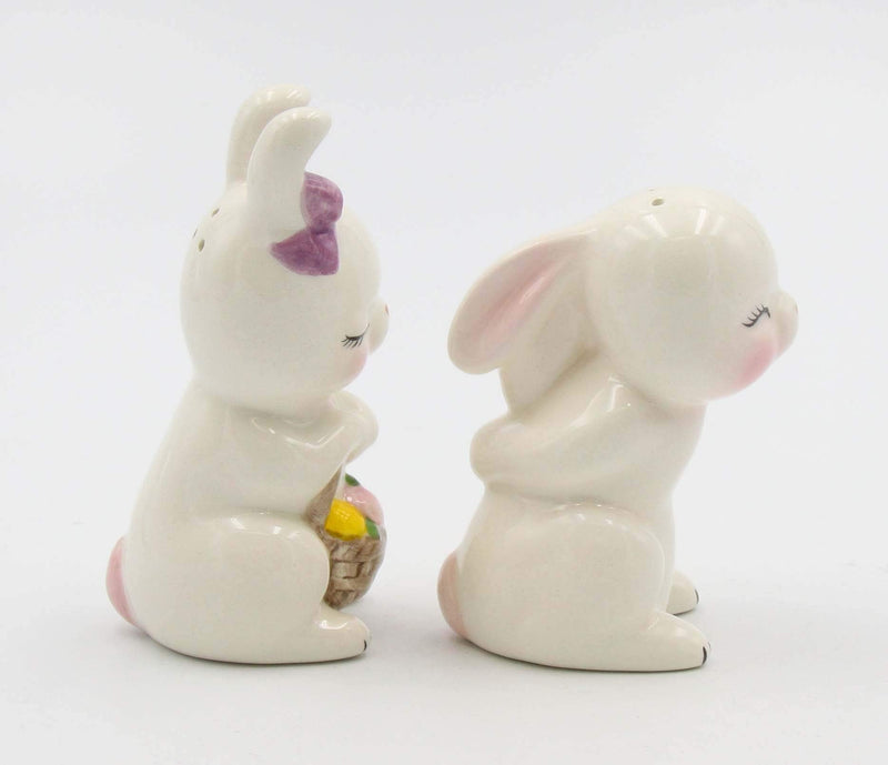 [Australia - AusPower] - Cosmos Gifts Kissing Rabbit Salt and Pepper Set, Multicolored 