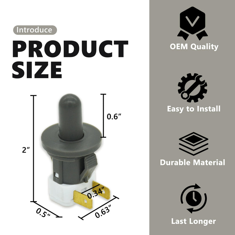 [Australia - AusPower] - ZNTVW DA34-00066C Refrigerator Switch Door-Interlock Genuine OEM, Appliancce Compatible with Various Samsung 2 Pin Door Light 