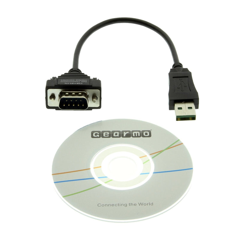 [Australia - AusPower] - Gearmo USB to RS-232 Serial Adapter DB9-8 Inch Short Cable 