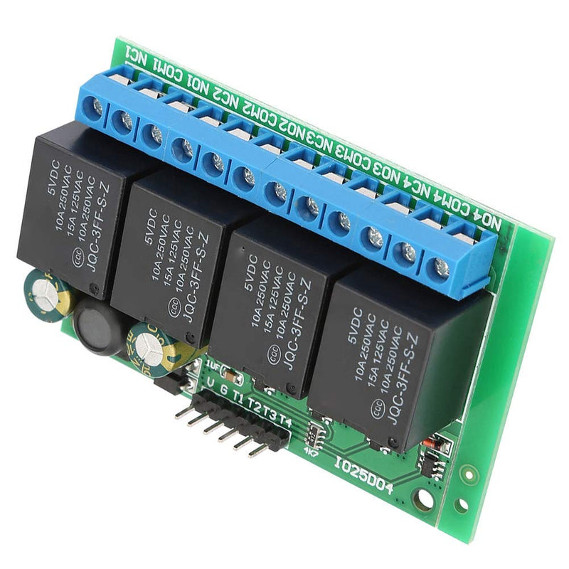 [Australia - AusPower] - Keyren Relay Module, 4 Channels Flip-Flop Low Pulse Trigger Self-Locking Relay Module 6-24VDC 