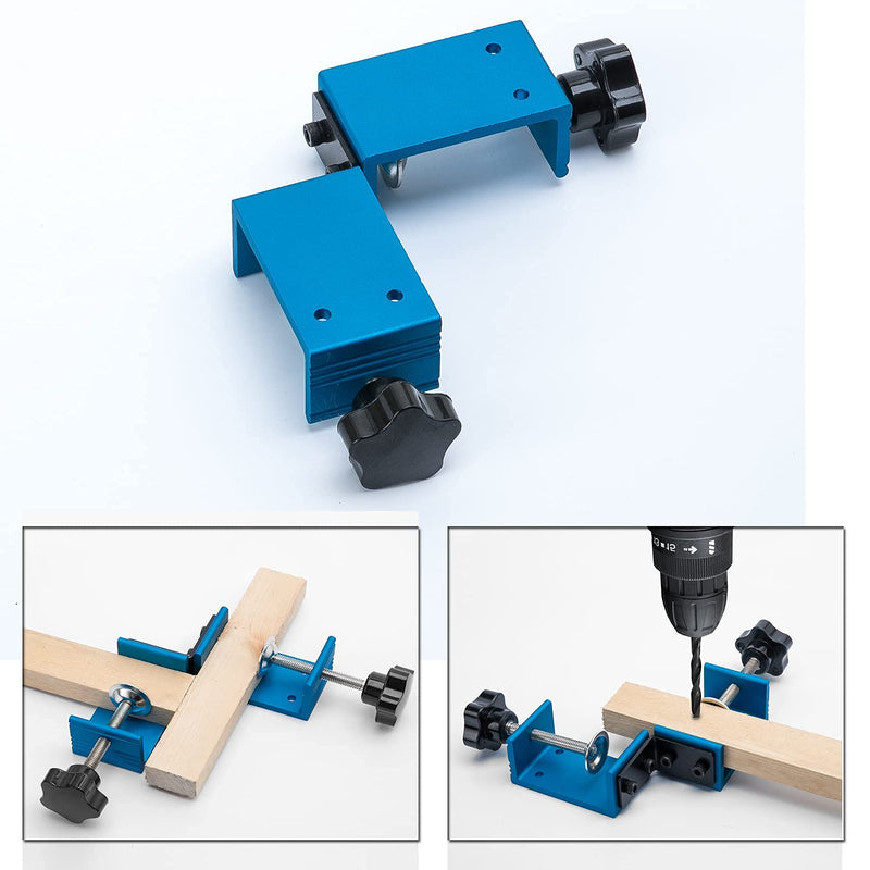 [Australia - AusPower] - Right Angle Clamp ,90 Degree Corner Clamp with Adjustable Double Handle Corner Clamp for Woodworking the Working of Framing Drilling Welding Doweling Making Cabinet Installing Furniture 
