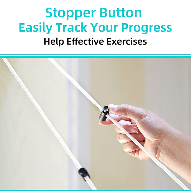[Australia - AusPower] - Fanwer Shoulder Pulley, Over the Door Pulley System for Shoulder Rehab, Shoulder Exercise Pulley for Physical Therapy, Assisting Rotator Cuff Recovery, Increase Flexibility Stretching, Range of Motion 