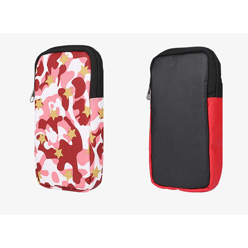 [Australia - AusPower] - Casual Running Armband Cell Phone Camouflage Holder Wrist Sports Pouch Cross Body Shoulder for iPhone Samsung pink 