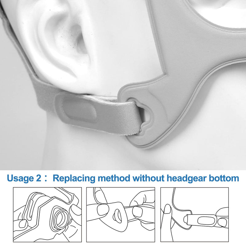 [Australia - AusPower] - 2PCS Fabric Frame Compatible with WP Frame, Fabric Frame Compatible with WP Headgear, Universal Size 