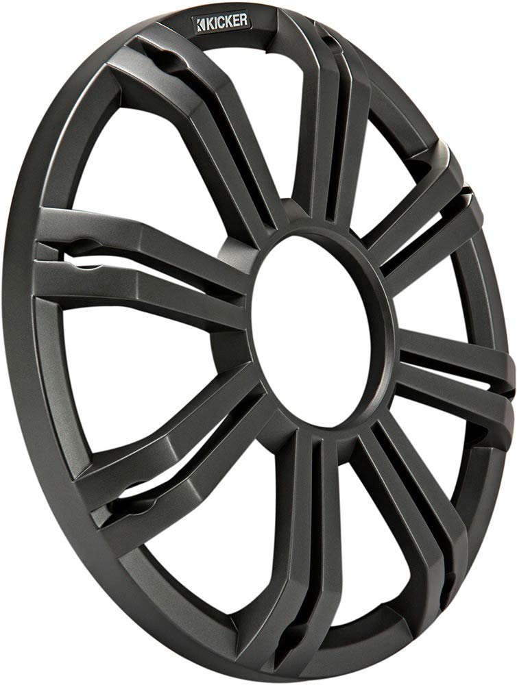 [Australia - AusPower] - Kicker KMG12 12-Inch (30 centimeters) Grille for KM12 and KMF12 Subwoofer, LED, Charcoal 