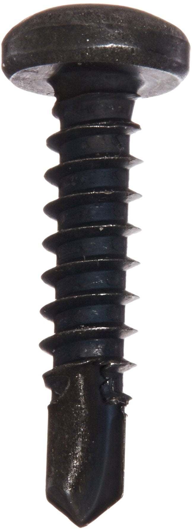 [Australia - AusPower] - Small Parts-0812KQPB Steel Self-Drilling Screw, Black Oxide Finish, Pan Head, Square Drive, #2 Drill Point, #8-18 Thread Size, 3/4" Length (Pack of 100) 