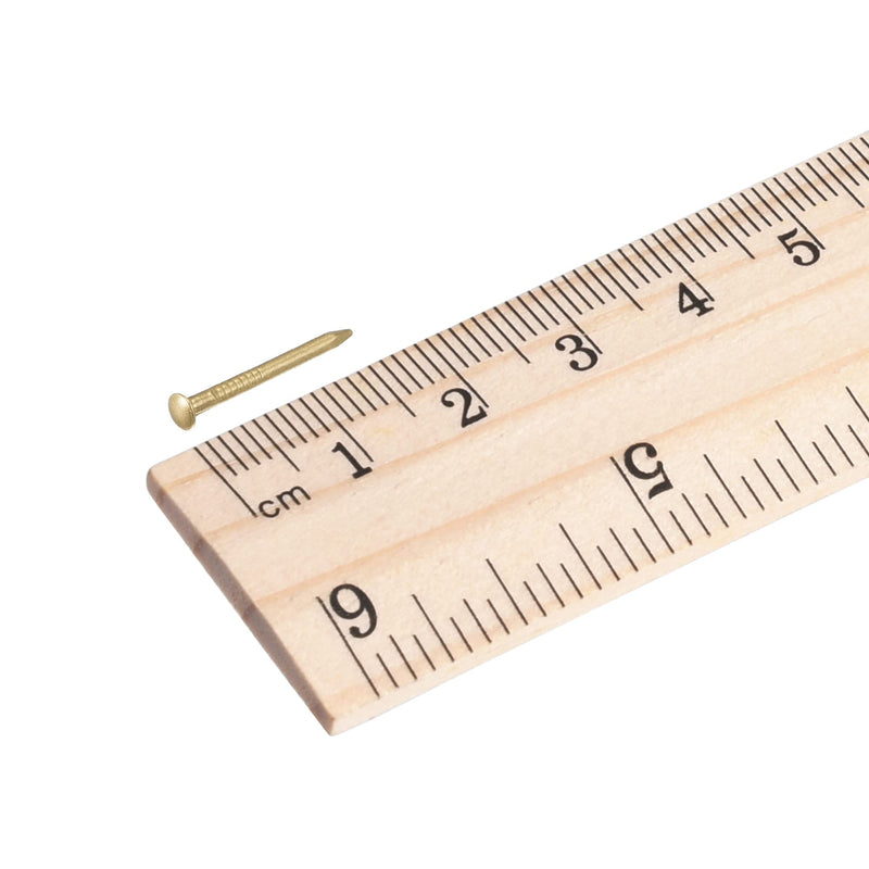 [Australia - AusPower] - uxcell Small Tiny Brass Nails 1.2x15mm for DIY Decorative Pictures Wooden Boxes Household Accessories 100pcs 